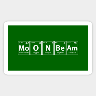Moonbeam (Mo-O-N-Be-Am) Periodic Elements Spelling Sticker